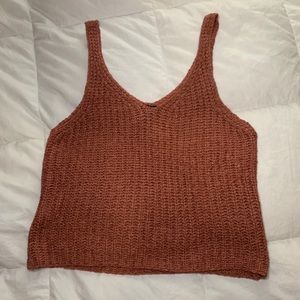 Cropped Sweater Tank